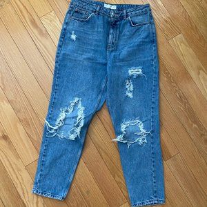 Top Shop Mom Jeans w/ Holes